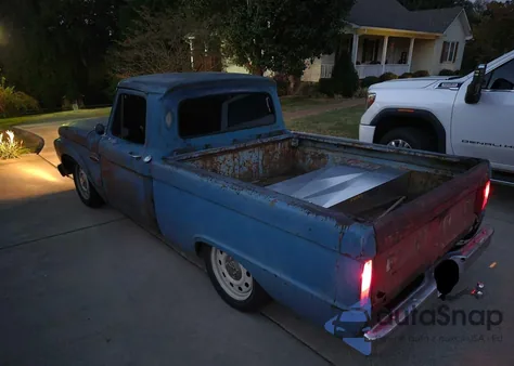 1965 Ford F100 из США, поврежденный, VIN F10DK709012